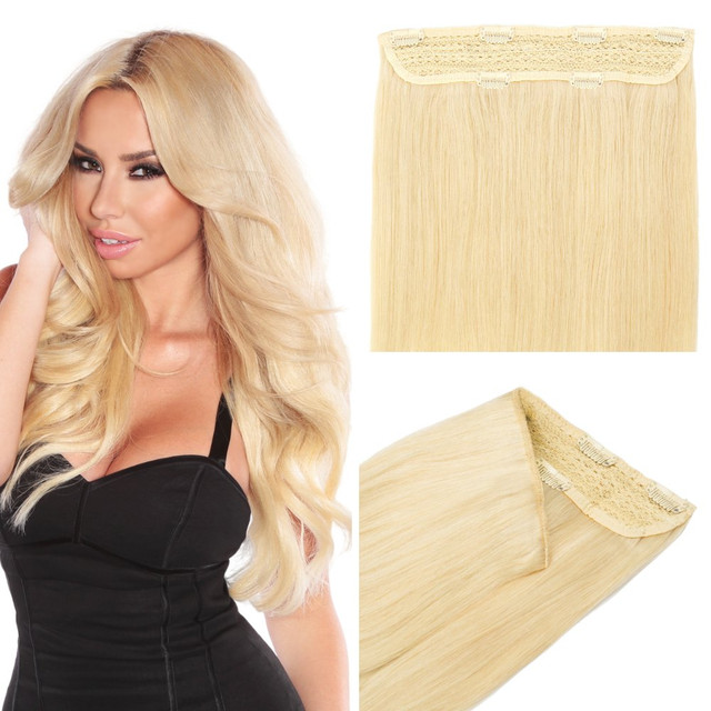 Pale Ash Blonde Hair Extension Real Human Hair Extension
