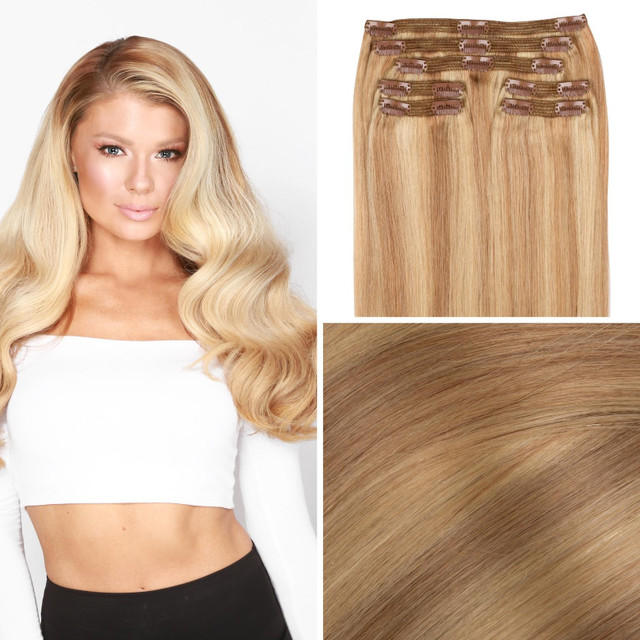 Pale Ash Blonde Classic Clip In Hair Extensions