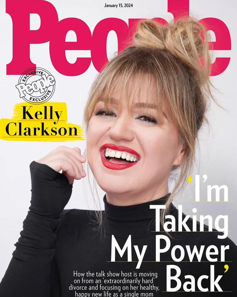 Photo of Kelly Clarkson wearing Cashmere Hair in People Magazine