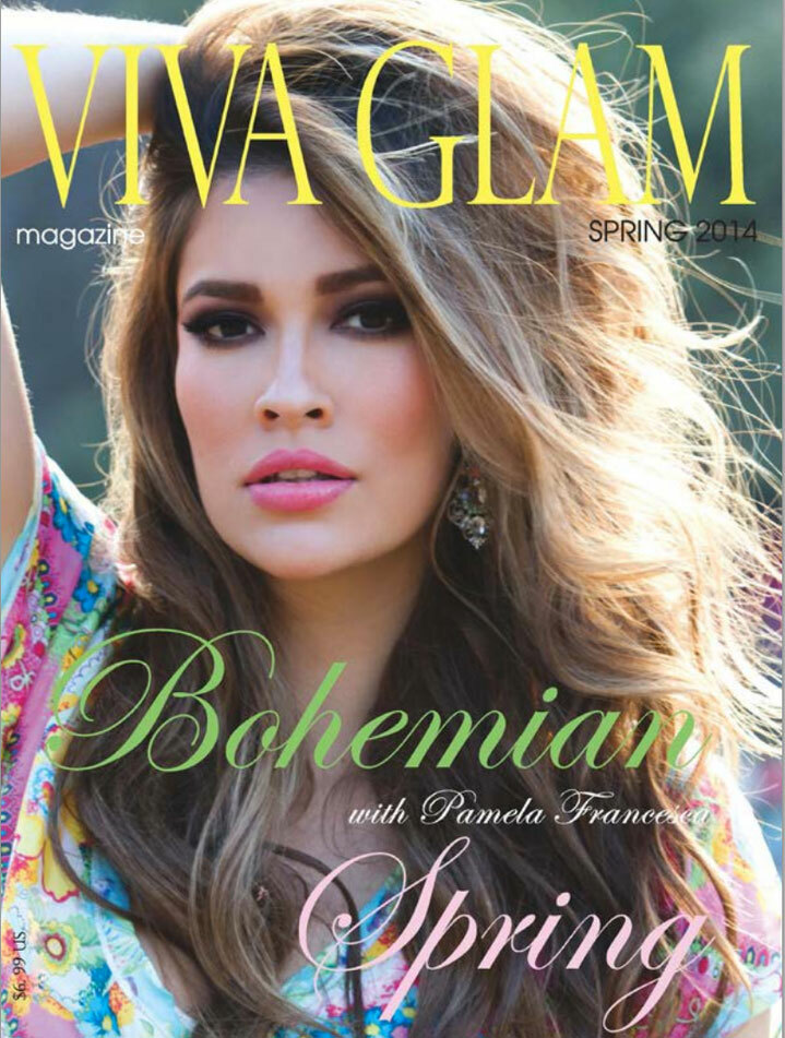 Cover from Viva Glam Magazine featuring model wearing Cashmere Hair