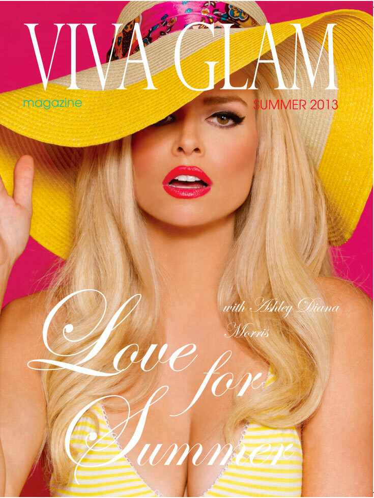 Cover from Viva Glam Magazine featuring model wearing Cashmere Hair