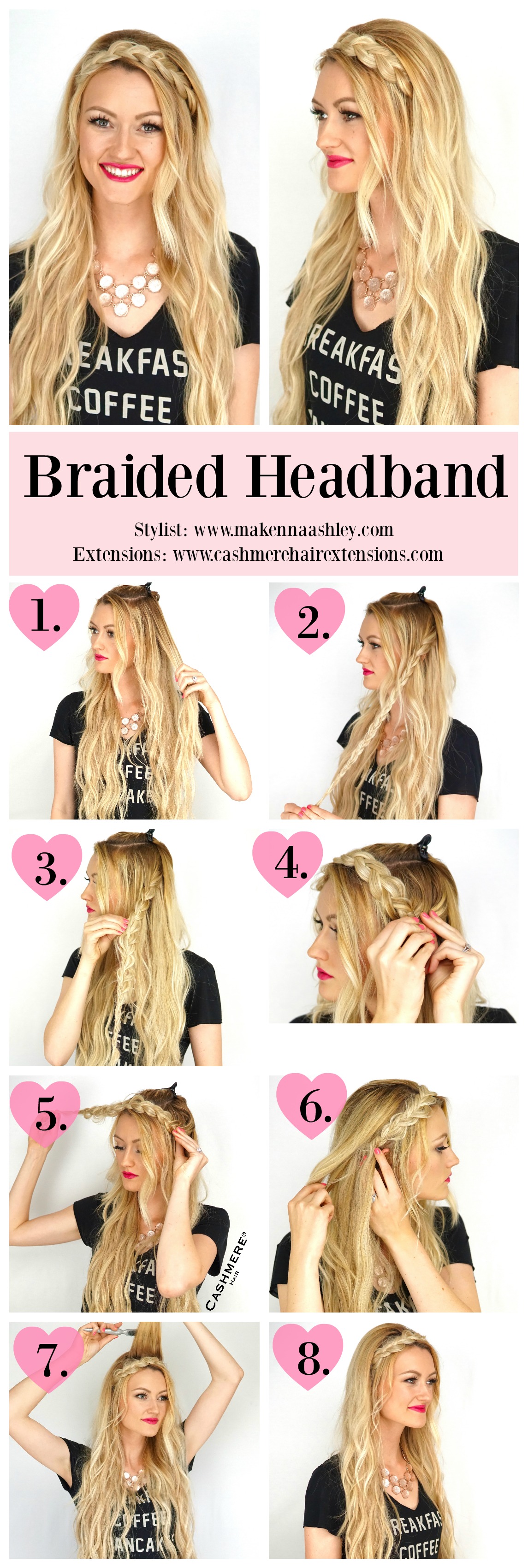 Braided Headband Tutorial - CASHMERE HAIR