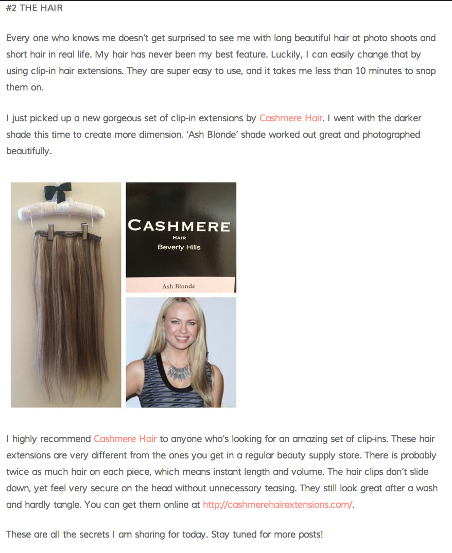 cashmere hair beauty bunny 1