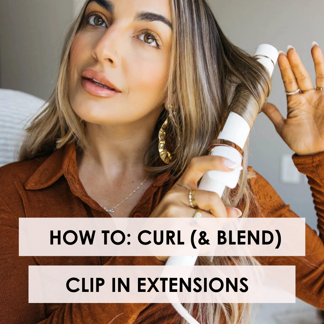 How To Curl Your Clip In Hair Extensions - CASHMERE HAIR