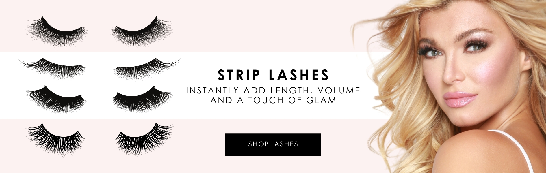 Cashmere Hair clip in Extensions faux strip lashes