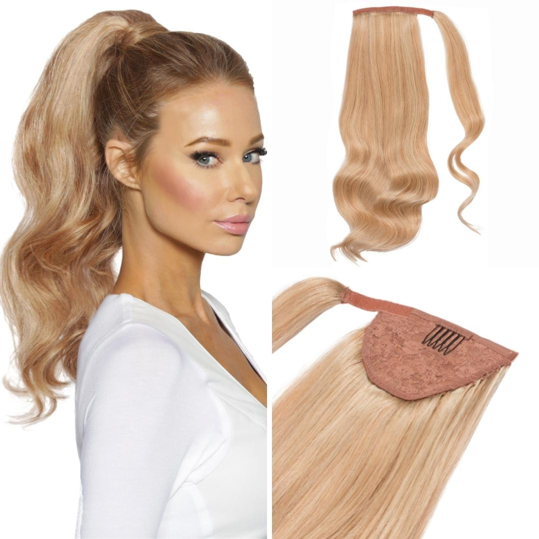 Natural Blonde Human Hair Ponytail Extension