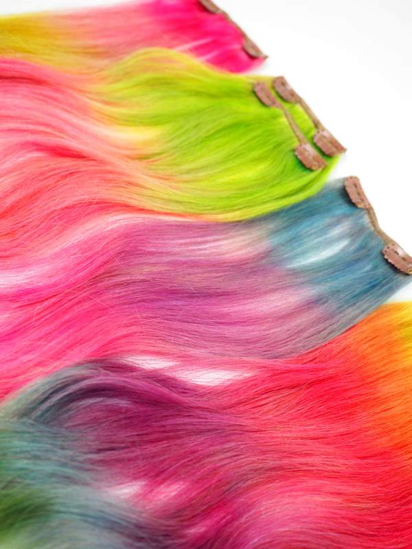 Buy Rainbow Hair Dye Kit Create Color Hair Extensions Clip In