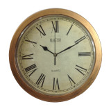 Faux Wood Wall Clock Hidden 4K Camera w/ DVR & WiFi Remote View