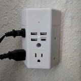 Functional USB Power Outlet Extender Hidden 4K Camera w/ DVR & WiFi Remote View