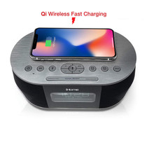 iHome Qi Wireless Charging Hidden Camera w/ DVR, WiFi Remote Viewing & 20' Night Vision