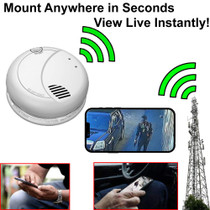Smoke Detector 1080p Camera w/ 4G Cellular Remote Viewing