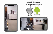 Smoke Detector 1080p Camera w/ DVR , WiFi & 110v AC Quick Connector