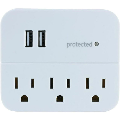 Functional USB Power Outlet Surge Protector Hidden 4K Camera w/ DVR & WiFi Remote View