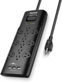 Power Strip Surge Protector  Hidden 4K Camera w/ DVR & WiFi Remote View