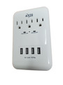 Functional USB Surge Protector Outlet Hidden 4K Camera w/ DVR & WiFi Remote View