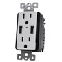 Functional Dual USB Wall Plug Power Outlet 4K Hidden Camera w/ DVR & WiFi Remote View