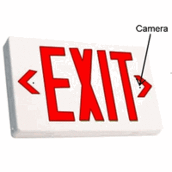 Exit Sign Hidden Camera w/ Wi-Fi Remote Viewing (Spy-Max Guardian AE-SWIP-ES 728795617424 Hidden Cameras) photo