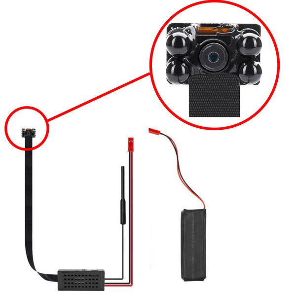 DIY Hidden Camera w/ DVR & Wifi Remote Streaming Kit