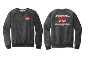 SAUSD 91M Snow Heather French Terry Raglan SAUSD 91M Snow Heather French Terry Raglan