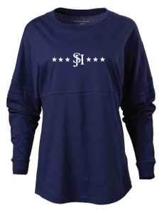 SJHC 3514 Pom Pom Jersey Tee in Navy