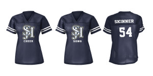 SJHC LST307 Ladies Replica Football Tee in Navy SJHC LST307 Ladies Replica Football Tee in Navy