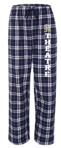 SJHT Theatre F19 Flannel Pants in Navy/Silver