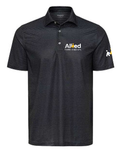 Allied Public 155 Fine Stripe Performance Polo
