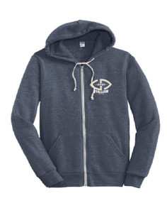 SJHF BC3739 Eco Fleece Zip Hoodie in Heather Navy SJHF BC3739 Eco Fleece Zip Hoodie in Heather Navy