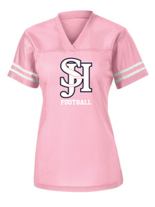 SJHF LST307 Ladies Football Jersey in Pink SJHF LST307 Ladies Football Jersey in Pink