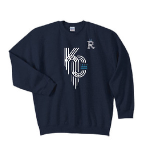ELB KC Royals Crewneck Sweatshirt in Navy ELB KC Royals Crewneck Sweatshirt in Navy