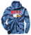 RE PC146 Tie Dye Pullover Hoodie in Navy