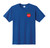 Supplied Royal Blue Ringspun T with Left Chest Logo