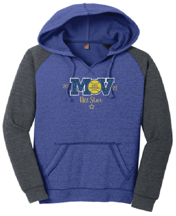 MVGS DT296 All Star Ladies Ringspun Sweatshirt in Royal