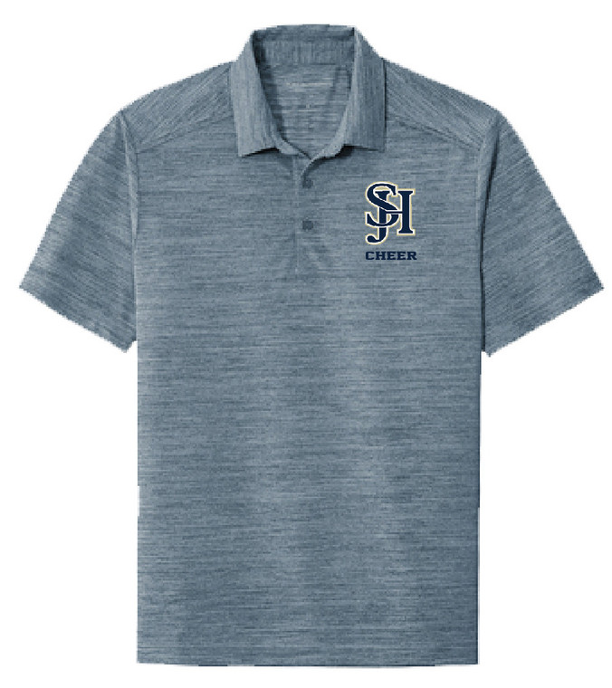 SJHC K583 Navy Heather Stretch Polo