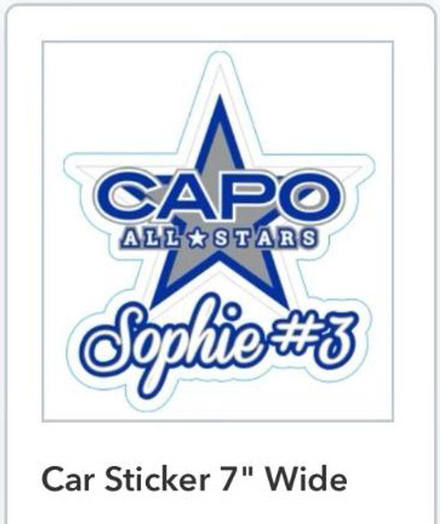 Capo AS Car Sticker