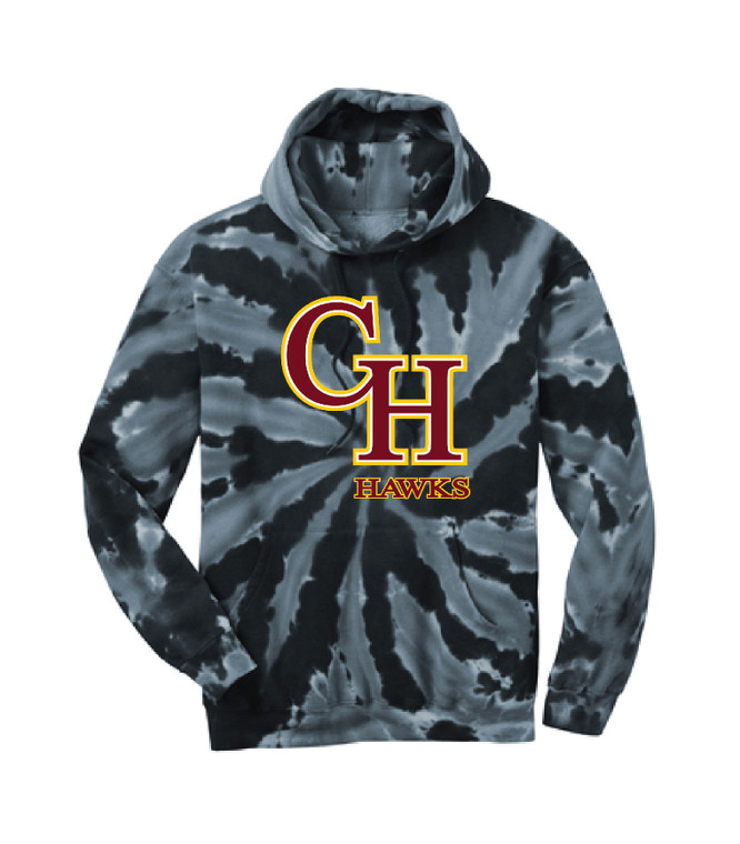 Cark Hankey PC146 Black Tie Dye Hoodie