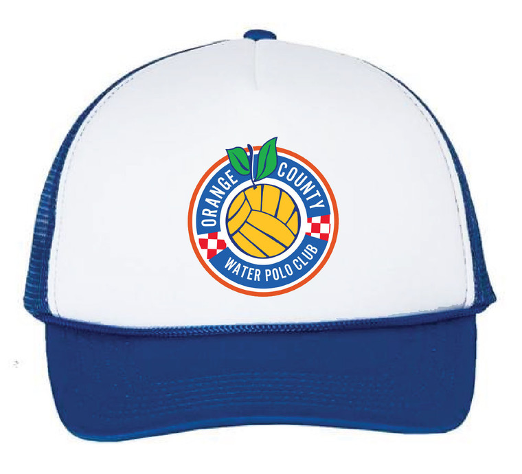 OCWP Trucker Cap- White/Royal Blue