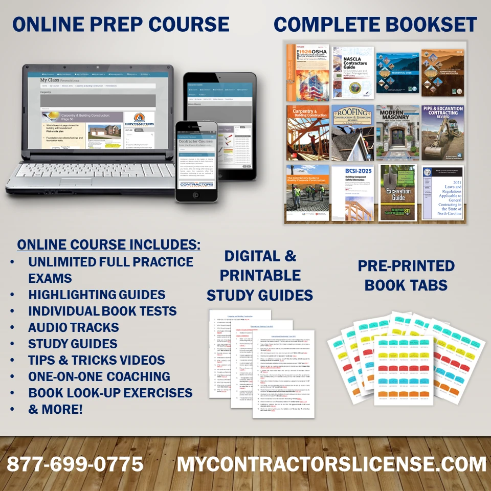 Used Book Set with North Carolina Residential Exam Prep
