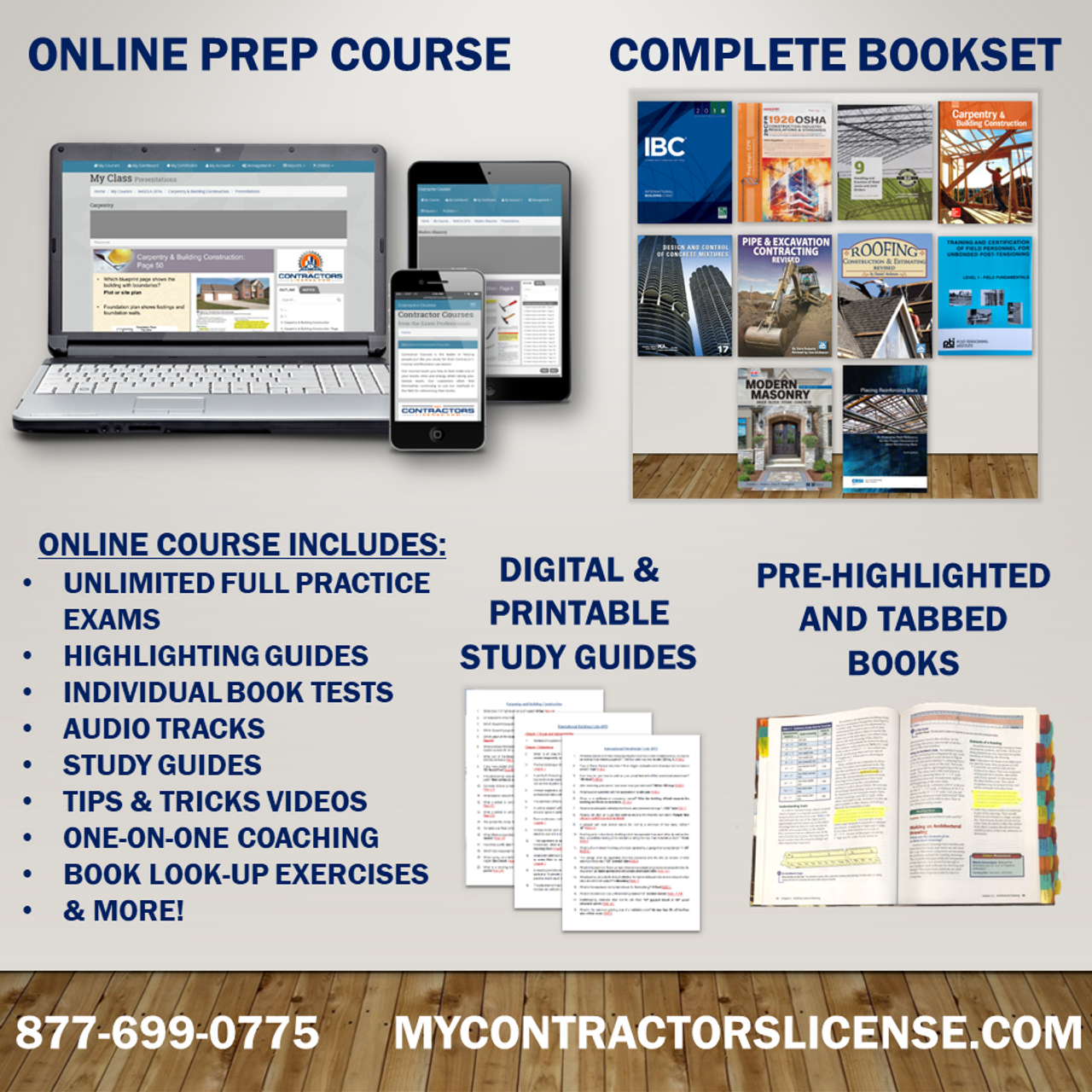 Pre-Highlighted and Tabbed Louisiana Building Contractor Combo