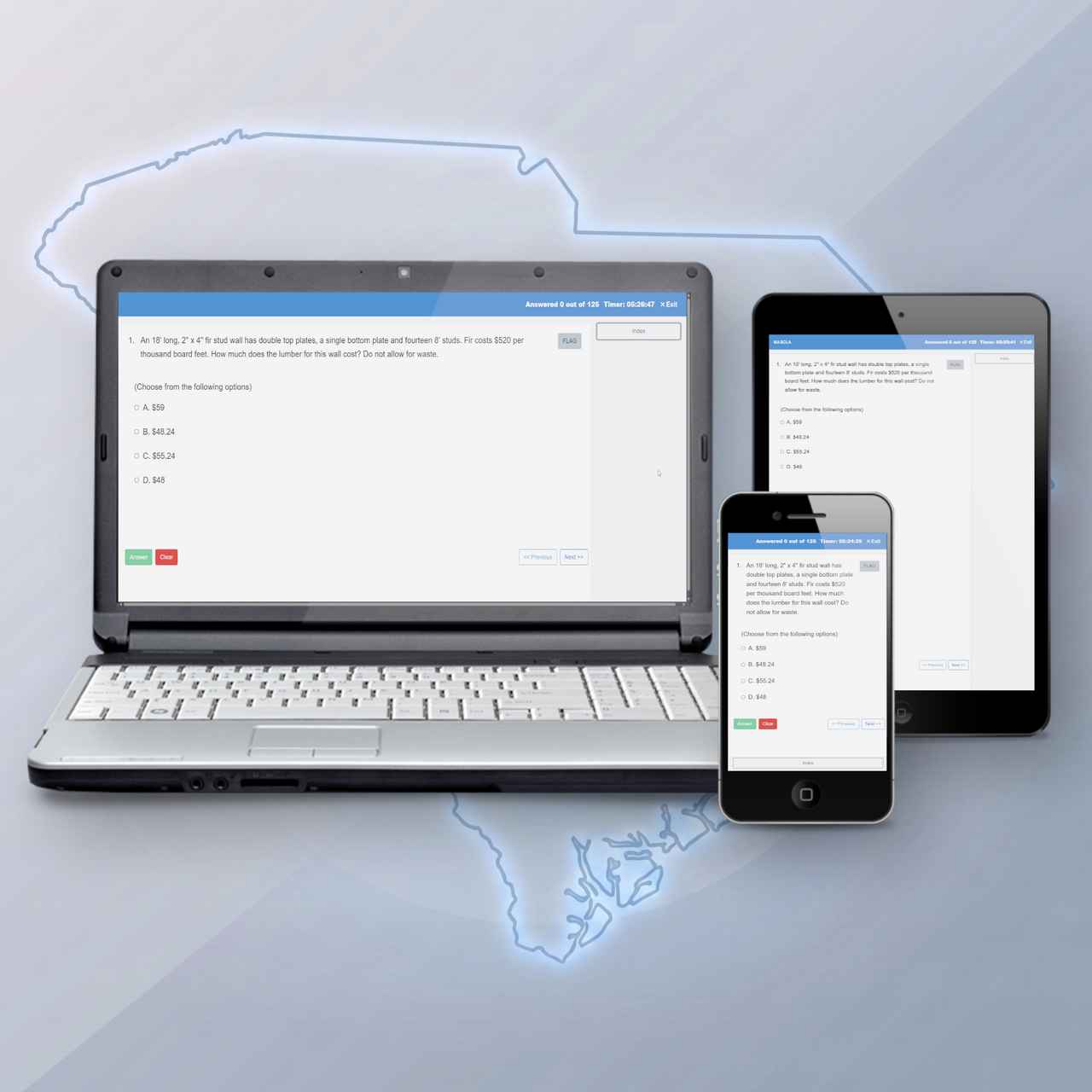 One Time Practice Exam South Carolina Commercial Electrician