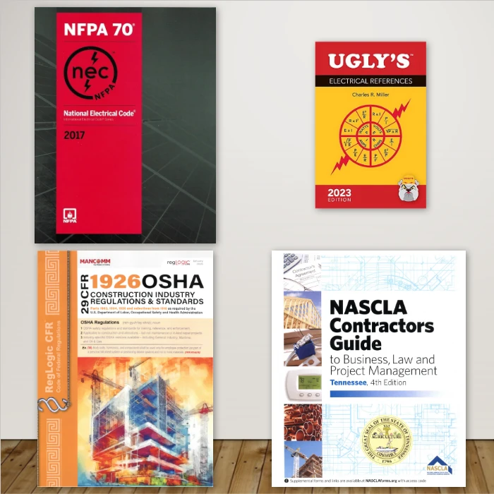 Tennessee LLE Electrical Exam Bookset