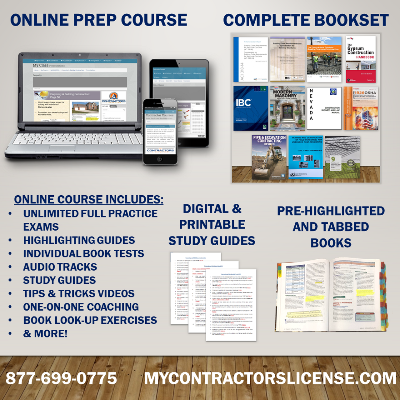 Pre-Highlighted & Tabbed Nevada B General Contractor Combo