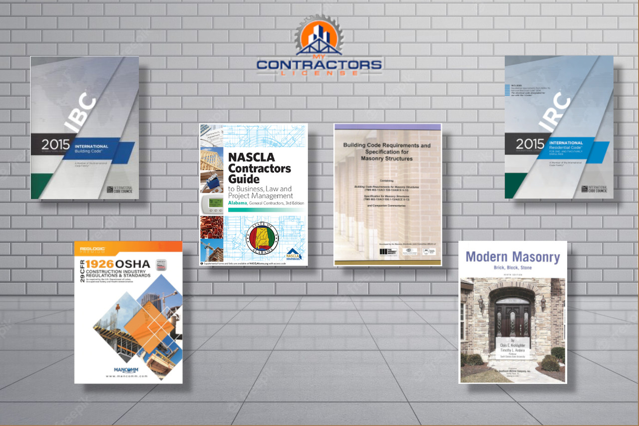 Alabama Masonry Contractor PSI Exam Bookset