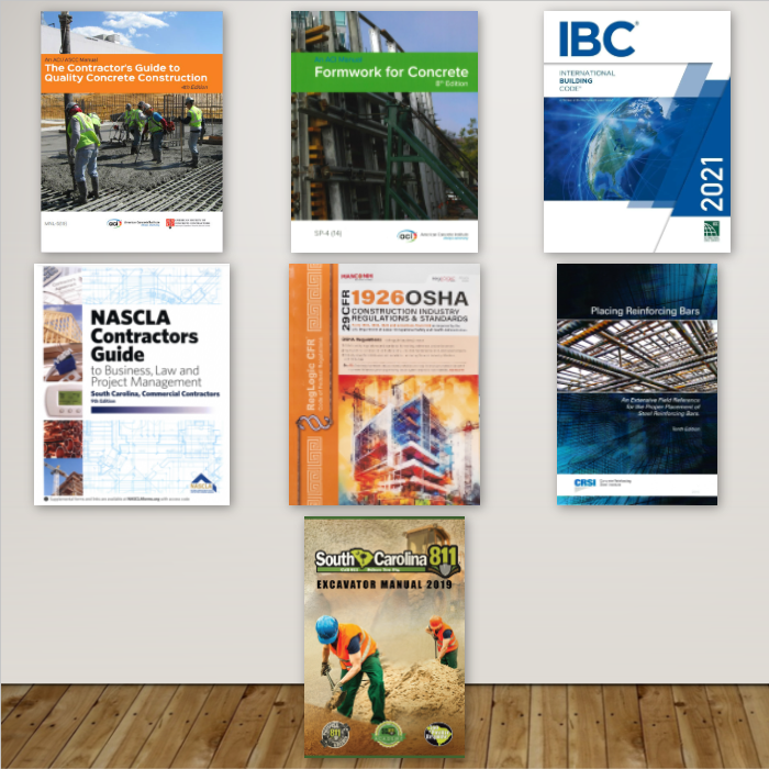 Complete Book Set for the SC Concrete Contractor Exam