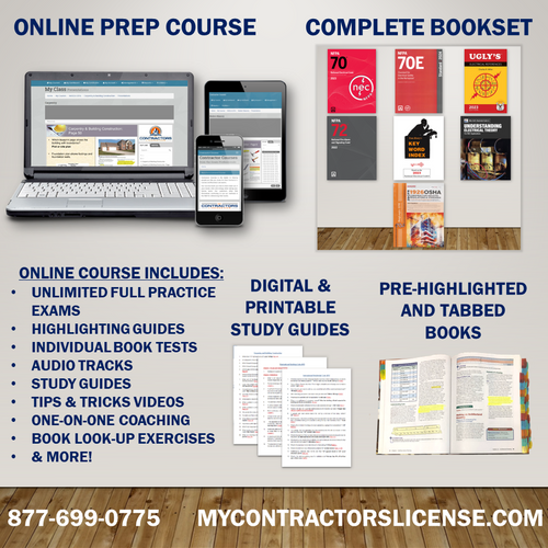Pre-Highlighted and Tabbed NASCLA Electrical Journeyman Exam Prep Including Books