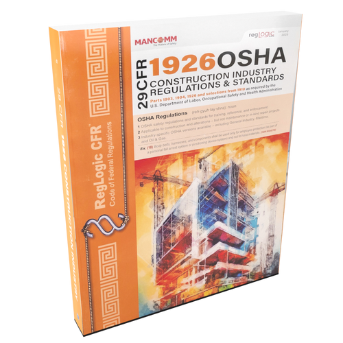 Used OSHA 1926 Construction Industry Regulations Book Mancomm Used OSHA 1926 Construction Industry Regulations Book Mancomm