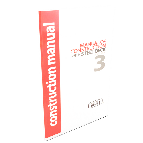 Used SDI Manual of Construction with Steel Deck 3rd Edition Used SDI Manual of Construction with Steel Deck 3rd Edition