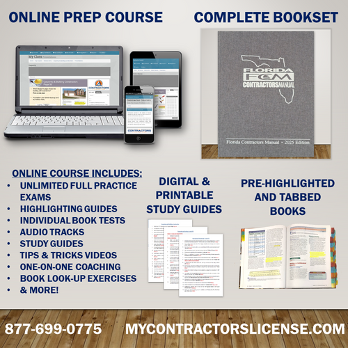 Pre-Highlighted & Tabbed Florida Business Finance and Accounting Electrical Exam Combo