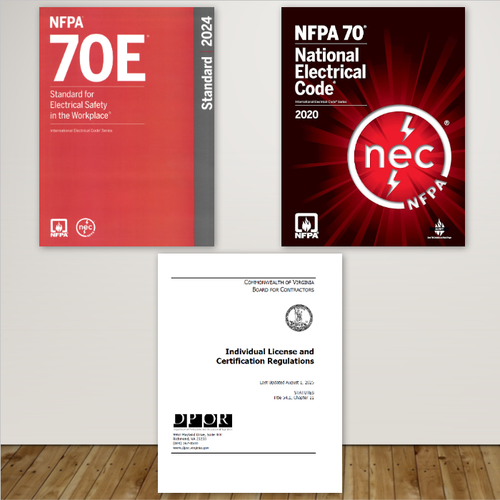 Virginia Master Electrician Exam Reference Book Set