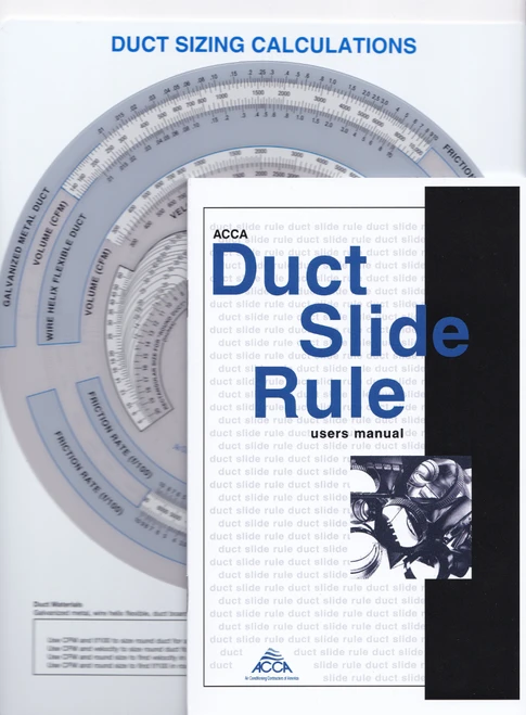 ACCA Duct Slide Rule